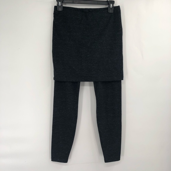 CABI M'Leggings 3210 Skirted Legging Modest Space Dye Grey Layered Stretch Comfy - Picture 2 of 8